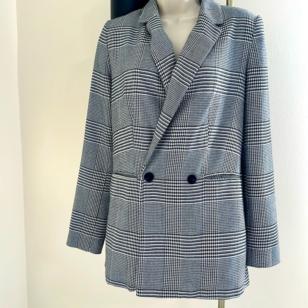 Forever 21 Checkered Blazer Small